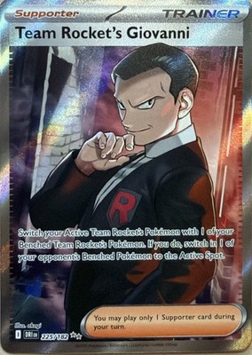 Team Rocket's Giovanni Holo Ultra Rare SV10: Destined Rivals 225/182 NM