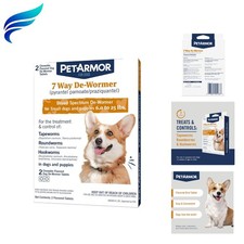 7 Way De-Wormer for Dogs, Oral Treatment of Tapeworm, Roundworm Hookworm, D...