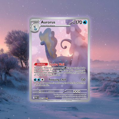 Aurorus Illustration Rare Holo Pokémon Card 092/088 Perfect Order NM