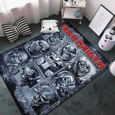 Perfect gift for Fans, Iron Maiden Rock Music Area Rugs, Premium Rectangle Rug