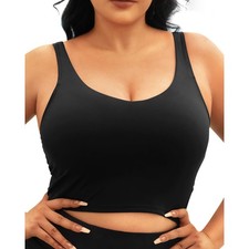 Small-Plus Size Sports Bra for Women Wirefree Padded Yoga Bras Gym Running Bra