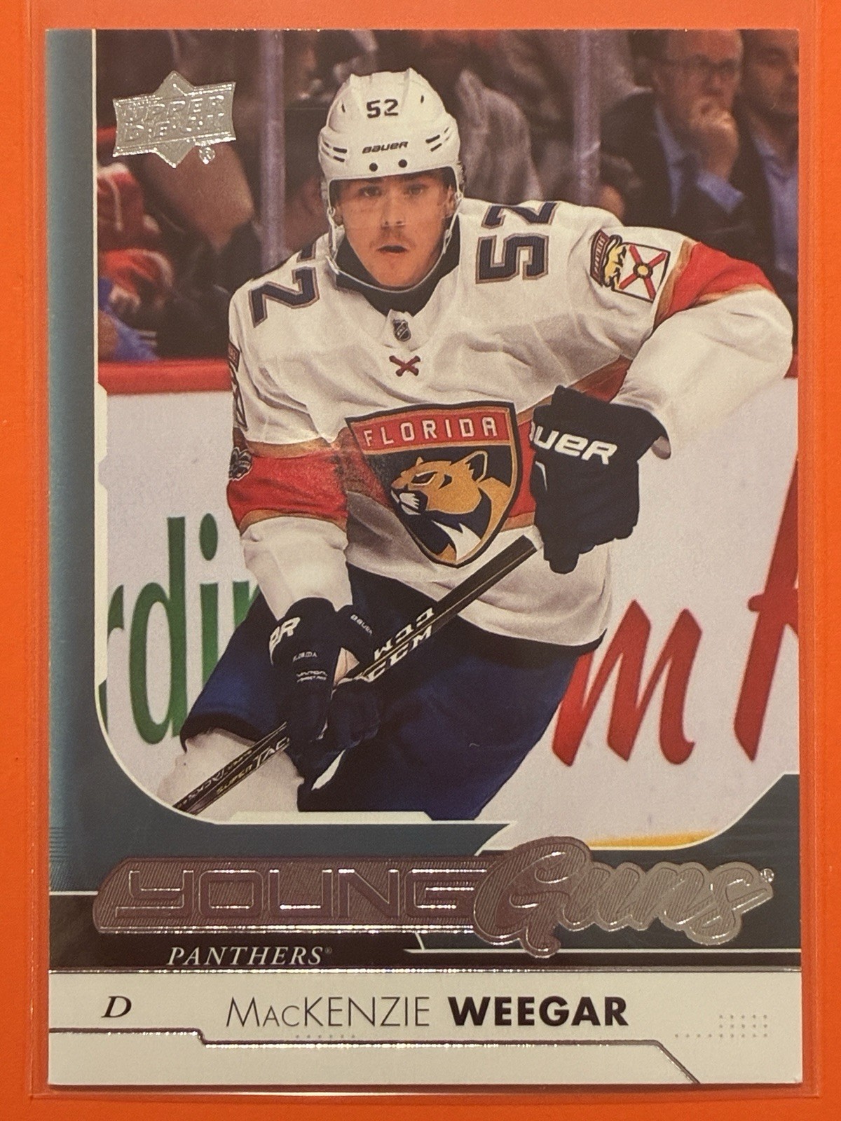 2017-18 Upper Deck MacKenzie Weegar Young Guns Rookie RC #459 Hockey Panthers