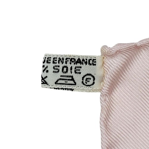 Used Hermes Carré 90 Pavement Silk Scarf Pink Beige Animal Motif Mosaic w/Box - Picture 9 of 11
