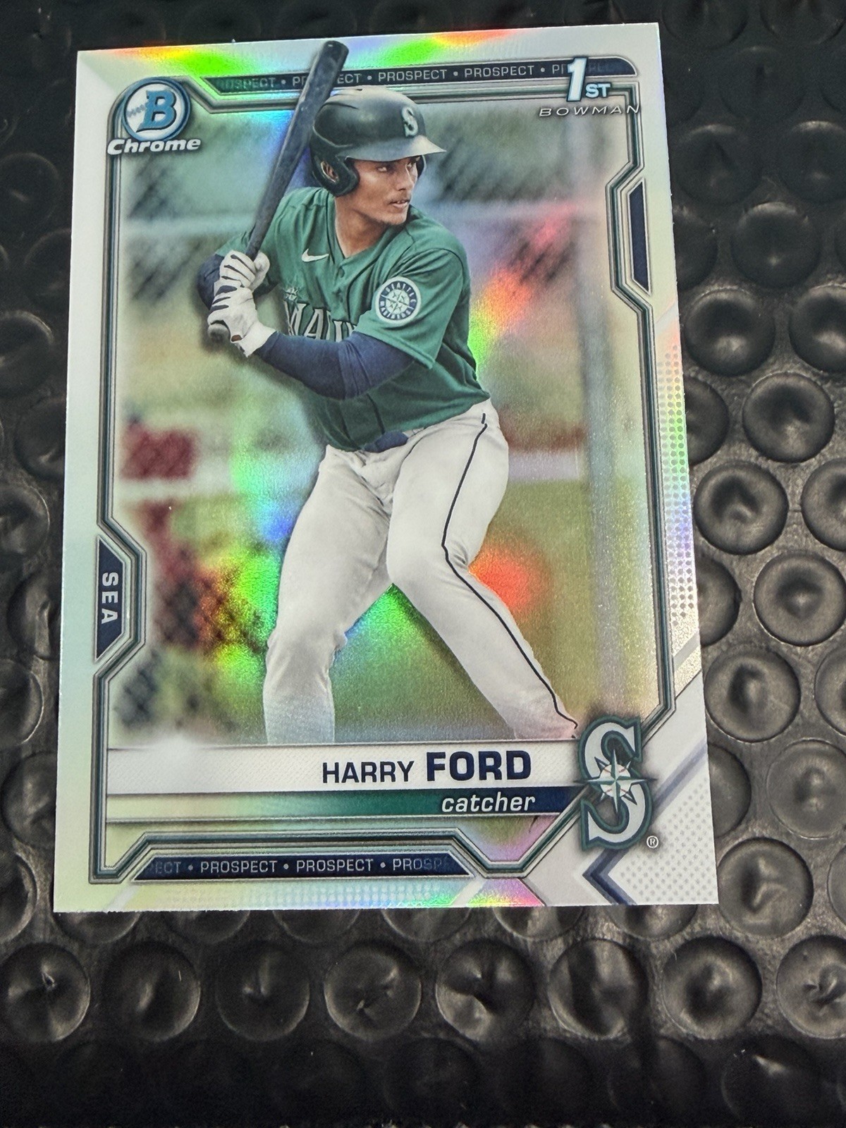 2021 Bowman Draft Chrome HARRY FORD 1st Rookie RC Refractor #BDC-1 Mariners