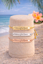 Mother of Groom Cutout Engraved Bar Bracelet Personalized Bridal Shower Gift
