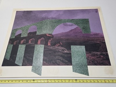Menashe Kadishman Serigraph ''Bridge'' 1971 Artist Proof No.3, Signed Print Rare!