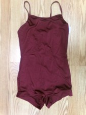 Dance Dance Unitard Weissman 13164 Burgundy Medium Adult Ballet Tap Jazz
