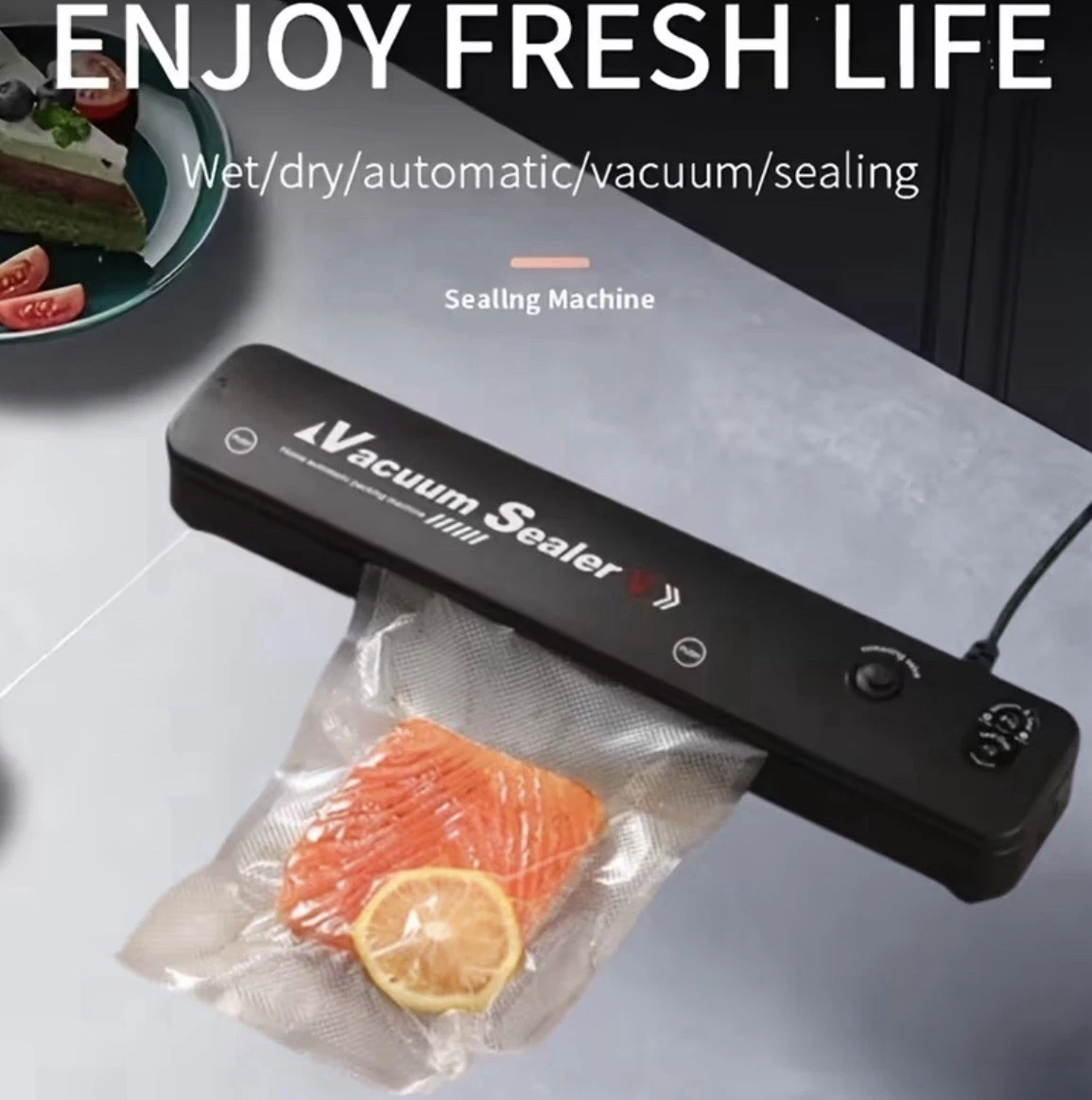 Vacuum Sealer V Automatic Electric 90W Black Food Machine 100-240V
Opens in a new window or tab