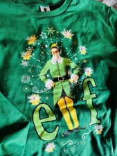 Buddy the Elf Christmas Sweatshirt Green Elf Movie Holiday Crewneck Size 2XL