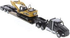 Trattore tandem Kenworth T880s scala 1/87 e rimorchio Lowboy - perfetto per diorami