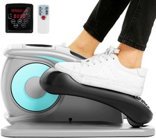 Under Desk Elliptical, Electric Ellipse Leg Exerciser While Sitting for Seniors