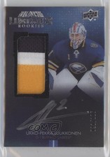2021-22 SPx UD Black Lustrous Rookie 21/125 Ukko-Pekka Luukkonen Patch Auto 7md