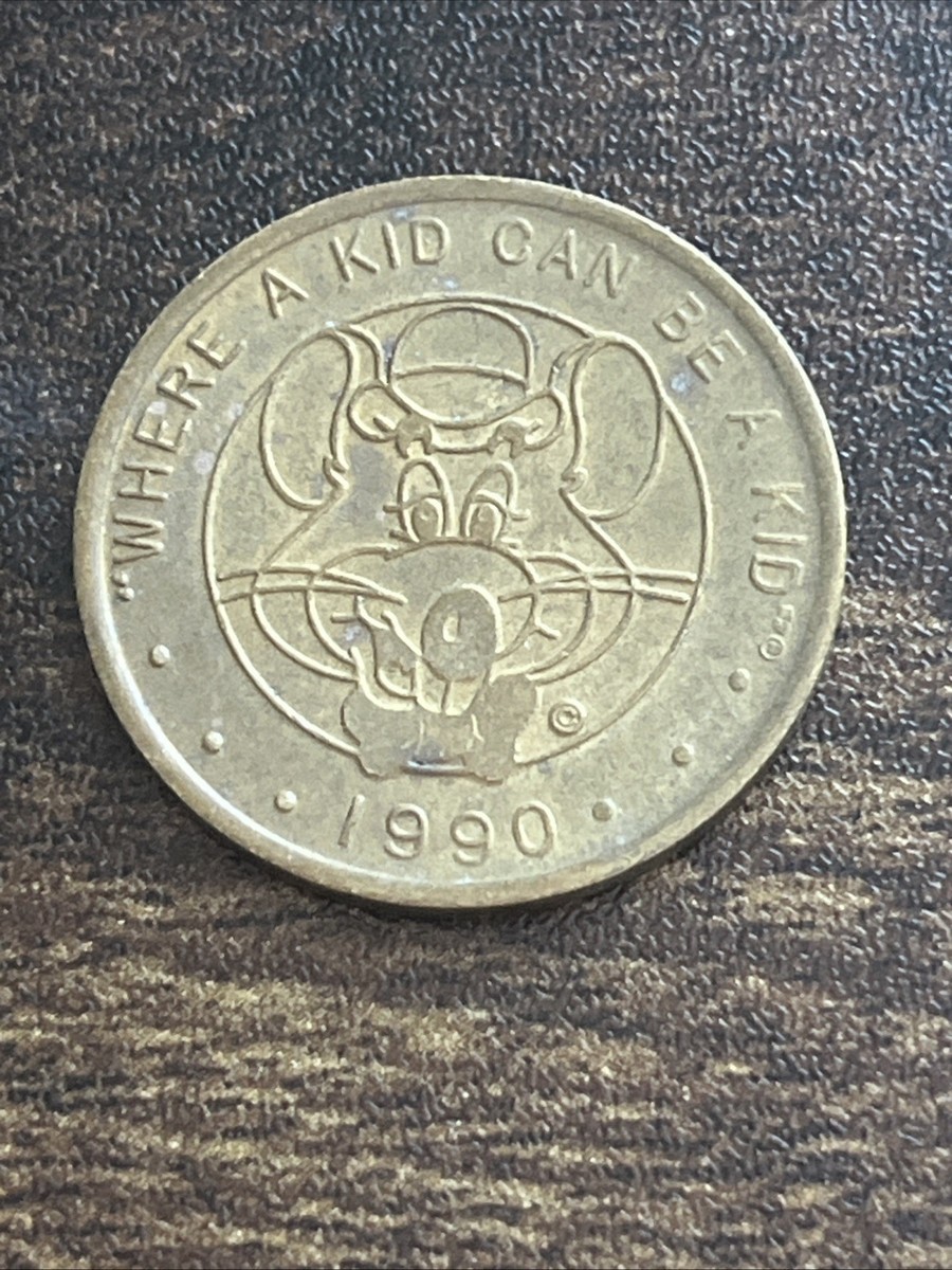 ナガナガチーズSLOBE IENA LEDENIM TUCK TROUSE RARE 1990 Showbiz Pizza Chuck E Cheese Token Coin TC1243* | eBay