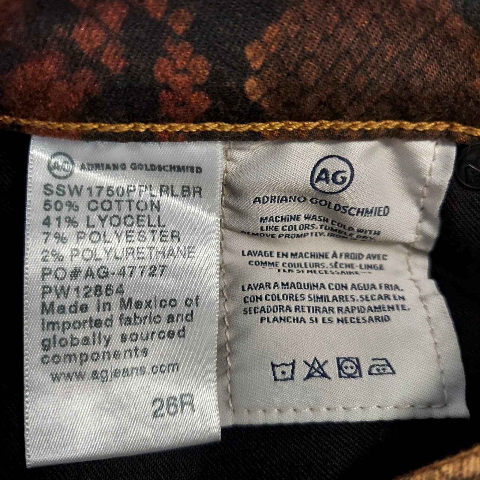 AG Adriano Goldschmied Jeans Size 26 Snakeskin Sophia Skinny Ankle Reptile Print thumbnail 7