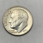 1958 D ROOSEVELT DIME DIE STRIKE ERROR AU FREE SHIPPING
