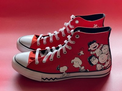 Converse x Peanuts Chuck Taylor All Star Snoopy Friends Size 10 A02573F  New