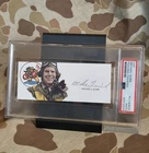 WW2 56th FG Double Ace Micheal J. Quirk PSA Autograph Zemkhes Wolfpack Member