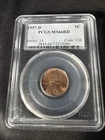 1957-D LINCOLN 1C MS66 RD PCGS!