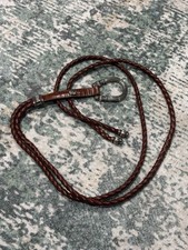 Vintage 1996 Leather Braided 2 Cord Belt Women  s