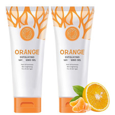Gluta Gmeelan Orange Exfoliating Whitening Gel Scrub - 2PC 100G Face and Body