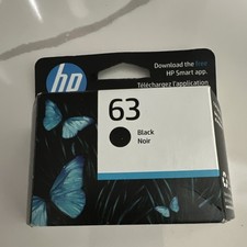HP 63 Black Genuine Original Inkjet Ink Cartridge F6U62AN For HP Printers