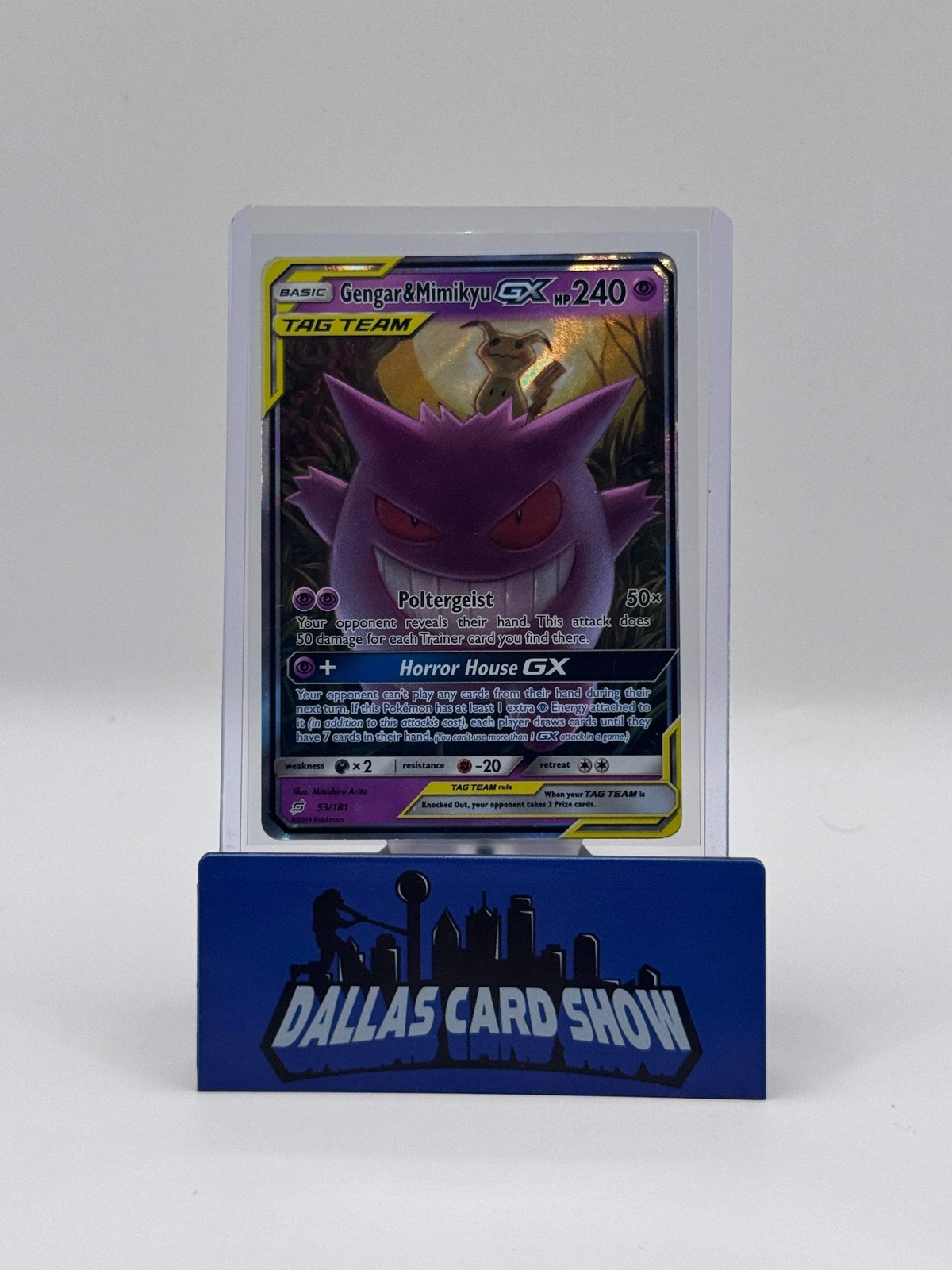 2019 Pokemon - Gengar & Mimikyu GX Tag Team - 53/181 Team Up MP