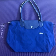 Cobalt Blue Longchamp Medium Le Pliage Club Shoulder Tote