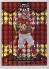 2024 Panini Mosaic Choice Fusion Red & Yellow Prizm 18/80 Isiah Pacheco 05ol