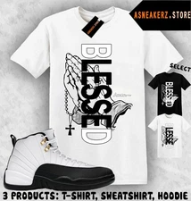 Shirt To Match AJ 12 Taxi 2025 Sneaker Matching Tee Blessed Hands 12s T-Shirt