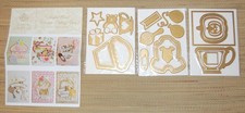 RARE Anna Griffin Shaker Card Cutting Dies 3 Baby Teacup Cupcake Pumpkin NEW