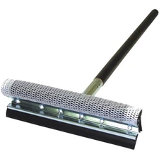 Carrand 9057 Deluxe 8" Metal Squeegee with 24" Black Wood Handle