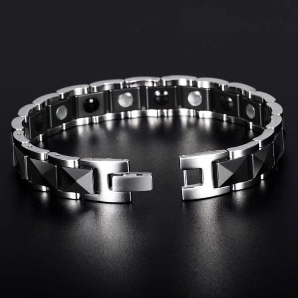 Luxury Unisex Black Ceramic Bracelet Durable Hypoallergenic Scratch-Resistant