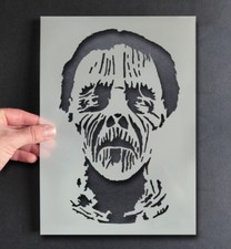 Halloween STENCIL Zombie Head Scary decor craft paint any surface Ideal Stencils