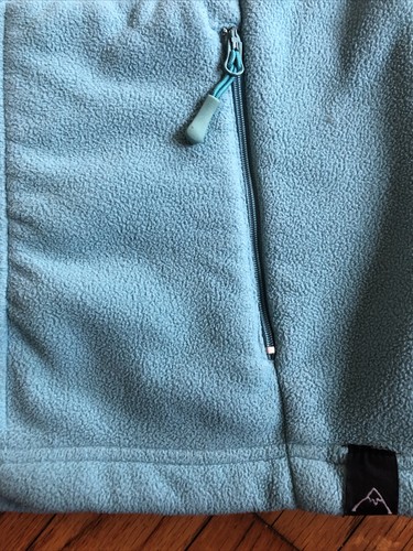 AVALANCHE Wear PERFORMANCE Women's S Fleece Vest Aqua Blue Turquoise Zip Pocket - Picture 4 of 9