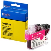 Icolor Tintenpatrone FüR Brother (Ersetzt Brother LC3219XL), Magenta (Rot)