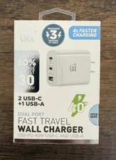 LAX USB C & USB A Charger 65W 40W