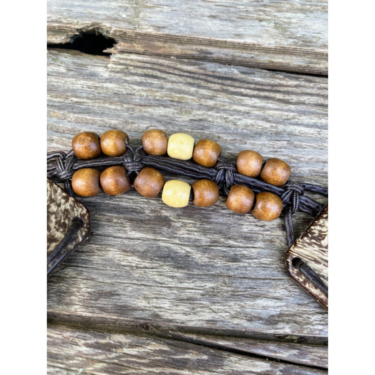Vintage wood Bead Tie Hippy Boho Festival Belt | eBay display picture 1