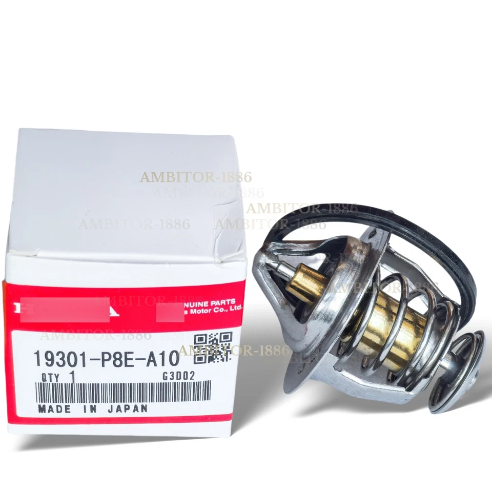 Nuevo conjunto de termostato de refrigerante de motor OEM 19301-P8E-A10 apto para 91-17 Honda Acura Foto 3 de 4