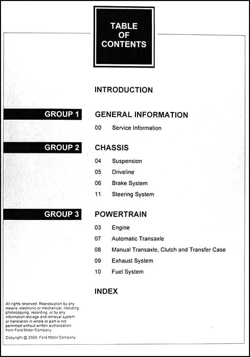 Manual De Taller Original De 2 Volúmenes Para Ford Focus 2001 LX SE ZX3 ZTS - Imagen 2 de 3