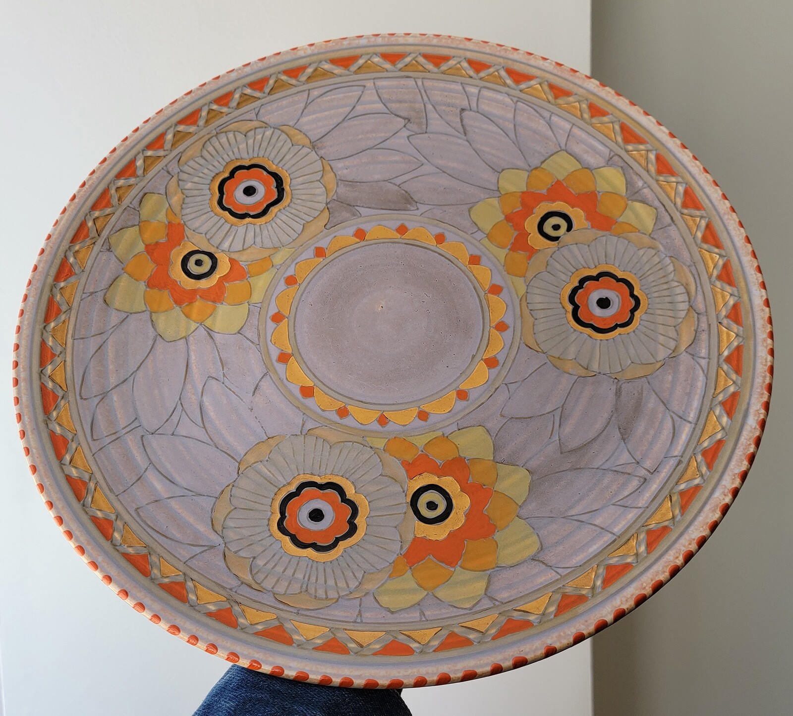 Art Deco CHARLOTTE RHEAD Charger / Plate - Crown Ducal - RHODIAN - 14.5 ...