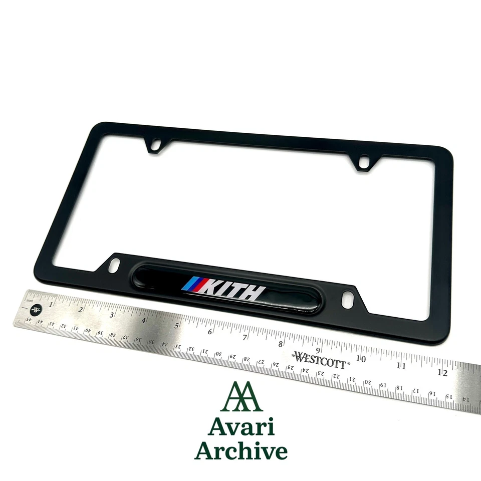BMW x KITH Black Stainless Steel License Plate Frame 82120010404 - Image 4 of 4