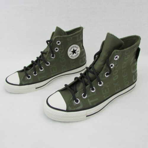 Chaussures Converse Chuck Taylor All Star logo vert olive gore tex taille 3,5 euros 36 - Photo 1/10