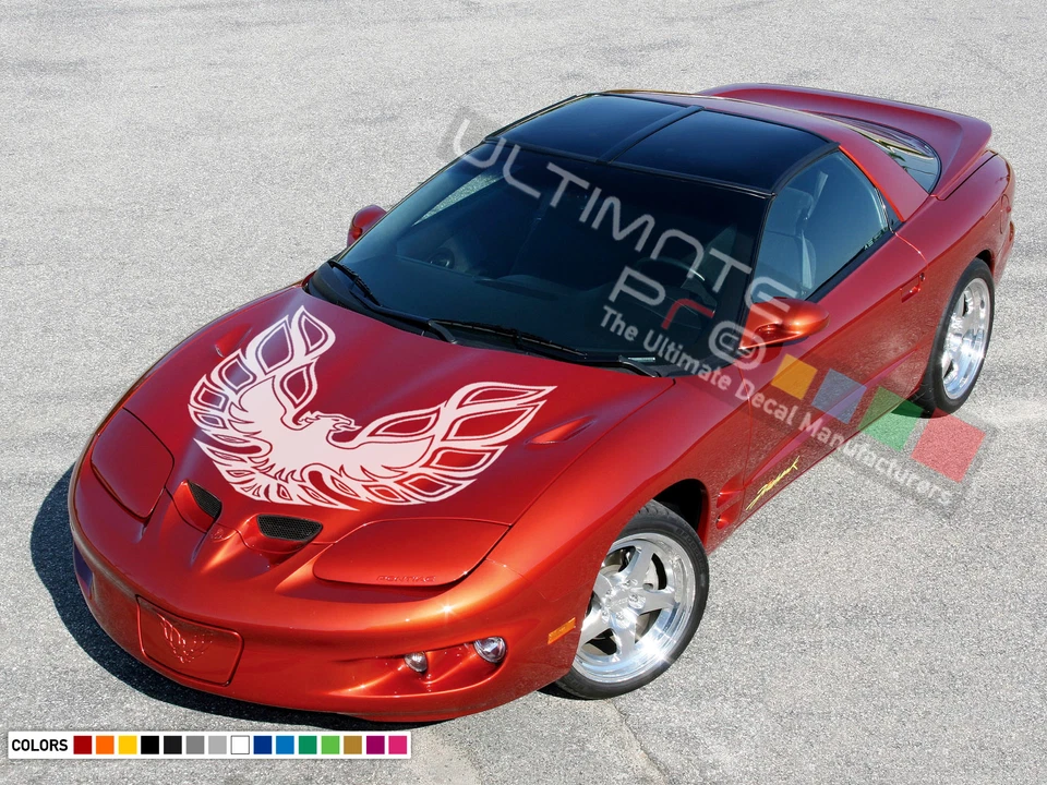 Calcomanía adhesiva rayas capó para Pontiac Firebird Trans Am 1995 1998 1999 Sport Foto 2 de 4