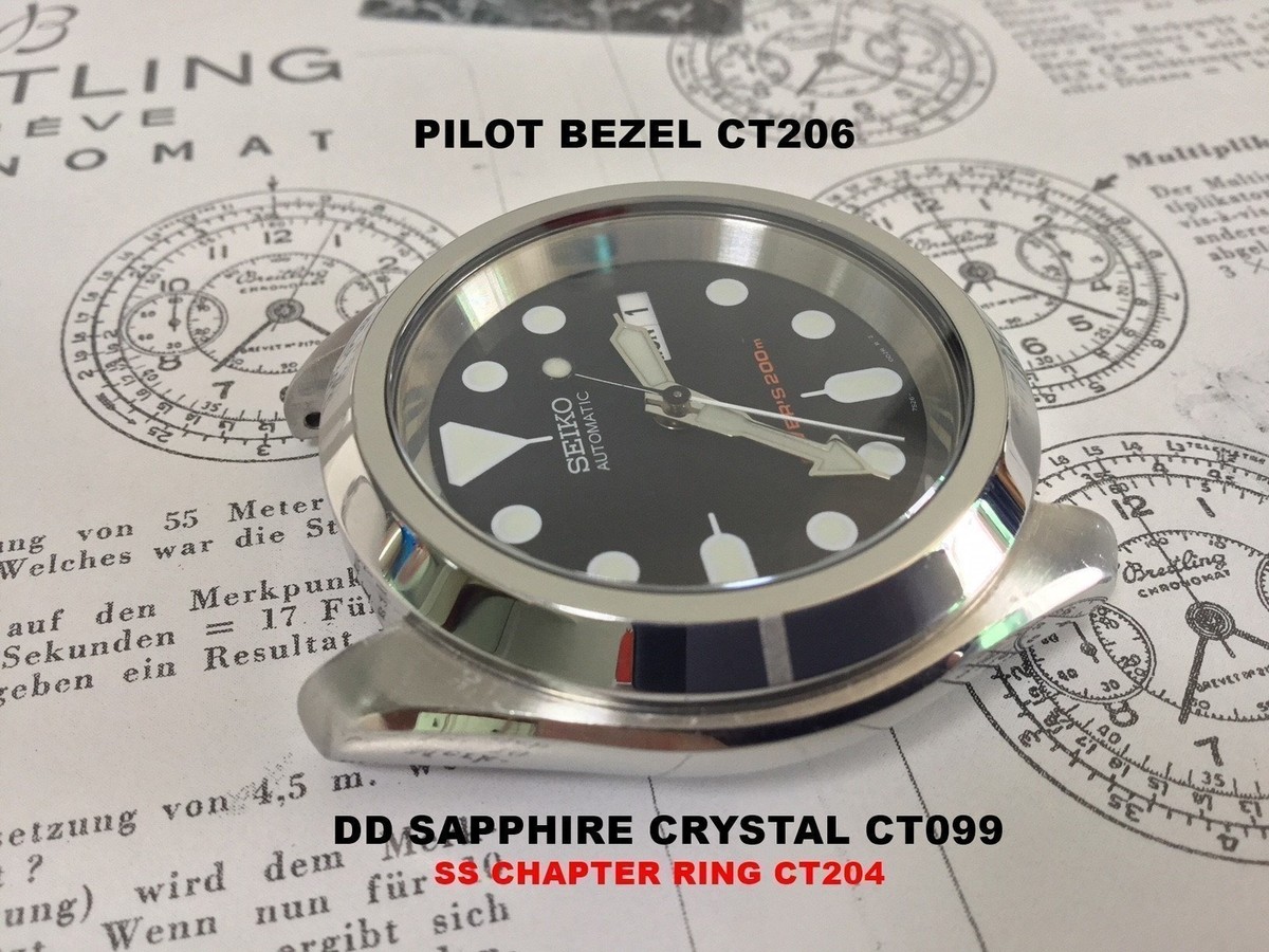 Pilot Bezel Seiko Skx007 Modification Parts THE-ANA-PILOT-ONE