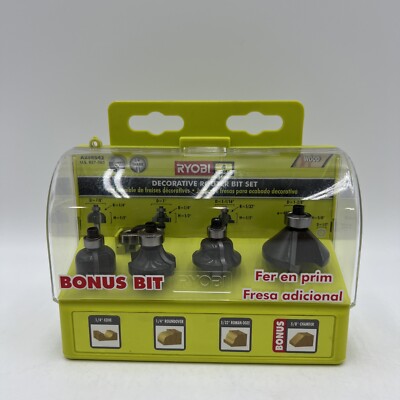 Decorative Router Bit Set (4-Piece) by RYOBI. K2 | eBay