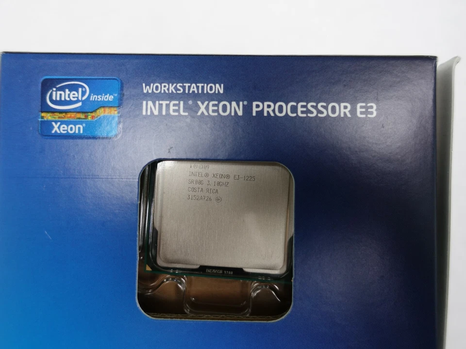  XEON QUAD Core Processor E3-1225 3.1GHZ 6MB SMART 5 GT/X 95W CPU SR00G - Image 3 of 4