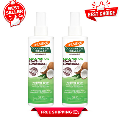 2 Pack Palmer's Coconut Oil Formula Coconut Oil Leave-In Conditioner, 8.5  fl oz | eBay
