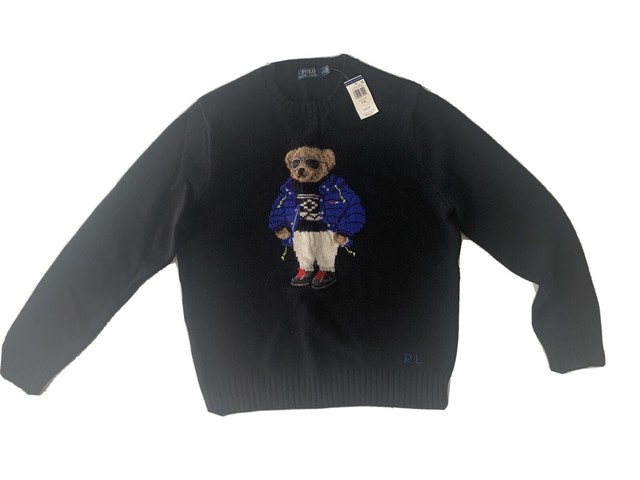 POLO SKI BEAR BY RALPH LAUREN RLX WOOL SWEATER L LARGE WINTER KNIT LIMITED NWT | eBay