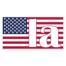 American Flag Comma La Kamala Harris Sticker