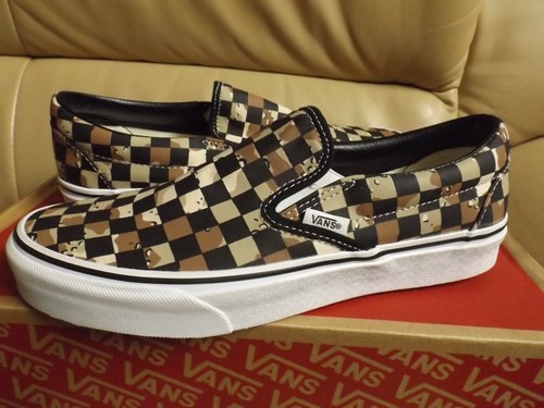 vans camo checkerboard